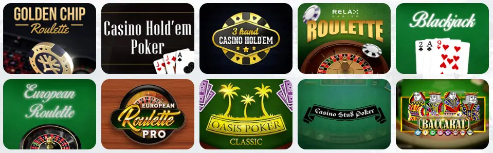 Giochi da tavolo al FULLSLOT CASINO
