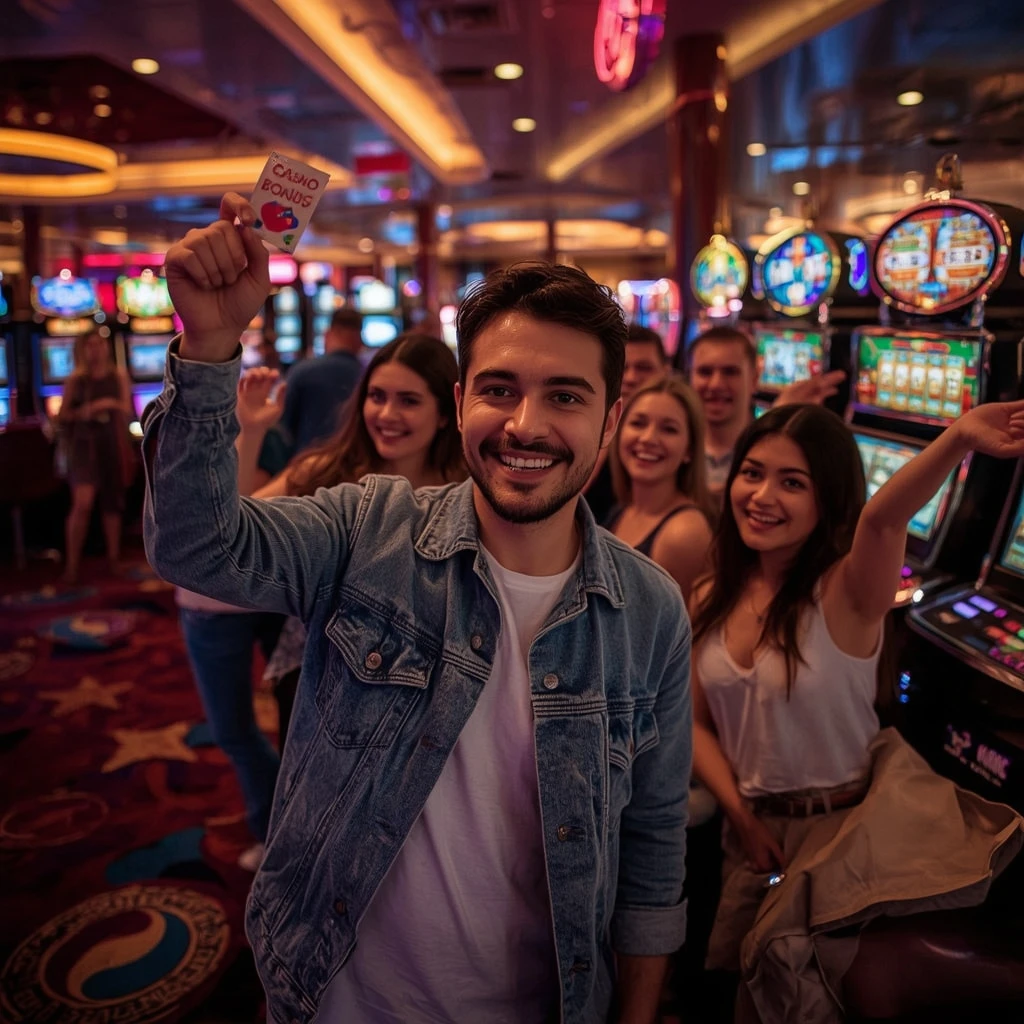 una persona con un bonus del casinò FullSlot Casino